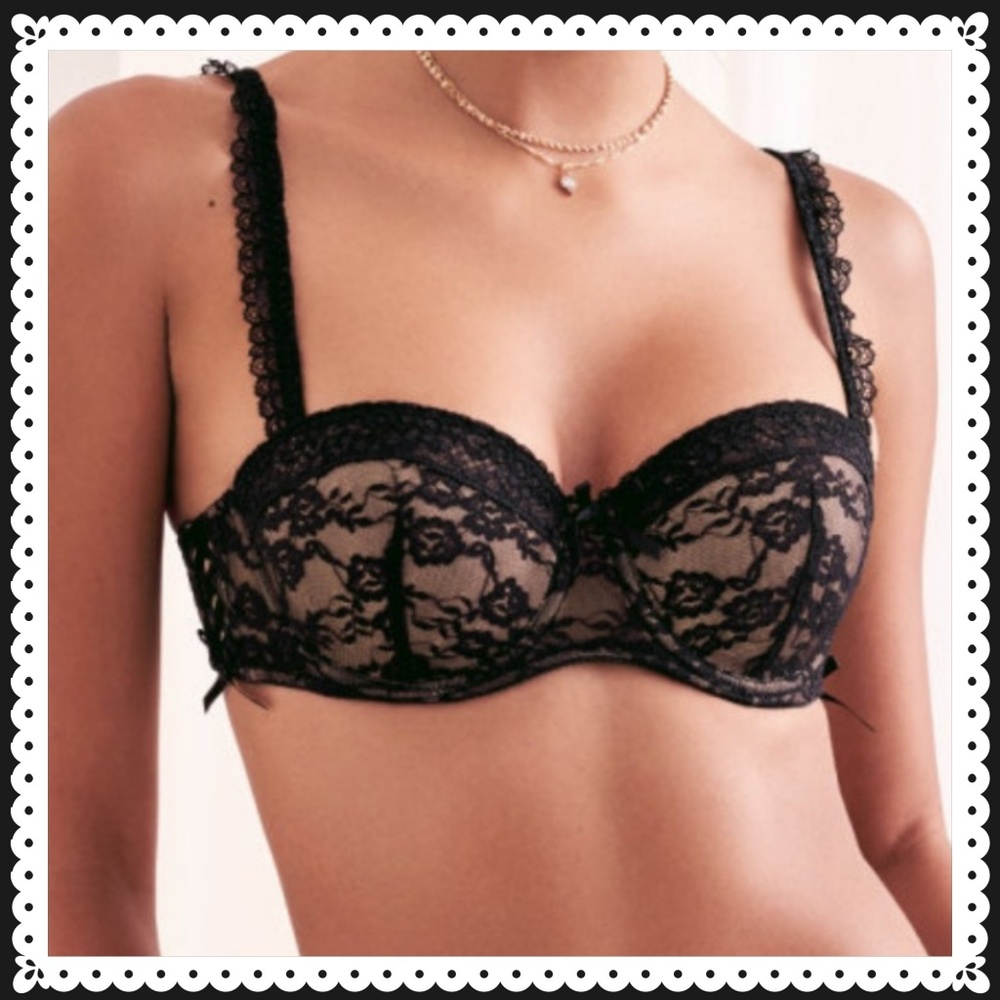 NWOT black lacy bra